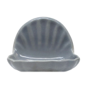 Ceramic Glaze Soap Dish Shell Glossy Sky Blue Ceramic Glaze Soap Dish Shell Glossy Sky Blue